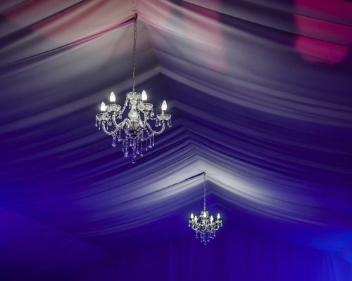 żyrandol elegancki namiot